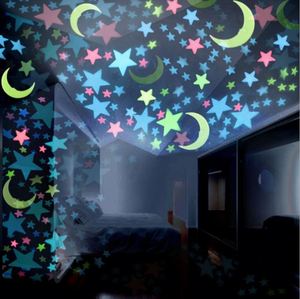 Estrellas Luminosas Adhesivas para Pared de Dormitorio Infantil, de Material PP Ecológico, Colores Variados, Venta al Por Mayor en Yiwu - Product Image 1
