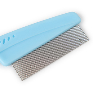 Rubber Handle <strong>Dog</strong> Hair Comb, Flea Comb, Long and Short Teeth Comb <strong>Grooming</strong> Tools OPP <strong>Bag</strong> or Blister Each Pet Flea Comb Stocked - Product Image 6