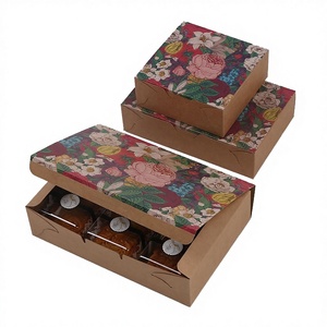 Boîte cadeau carrée pour gâteau de lune, avec couvercle rabattable, en kraft biodégradable et recyclable, pelliculage brillant, qualité alimentaire, 50/80g – Vente chaude - Product Image 3