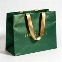 Bolsa de Papel de Regalo Blanca Laminada con Estampado en Relieve Mate y Lámina Dorada con Logotipo Personalizado de Lujo para Tiendas de Ropa, Bolsas de Compra al por Mayor