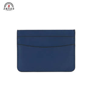 Tarjetero y Monedero Delgado de Cuero Genuino con Protección RFID, Estilo Ejecutivo Zenos, con Logotipo Personalizado y Sin Cierre - Product Image 5