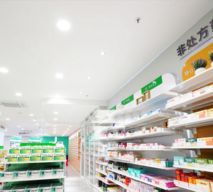 Commercial Drugstore Display <strong>Shelf</strong> Pharmacy <strong>Wall</strong> Cabinet Medical <strong>Retail</strong> Shop Shelving Unit Custom Store Interior Fixtures - Product Image 3