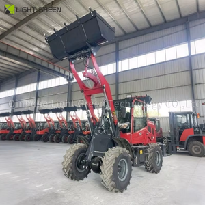 Mini chargeuse compacte avec bulldozer Chargeur sur pneus avant 1 tonne Charge nominale Pompe à engrenages Chargeur sur <span class=keywords><strong>pelleteuse</strong></span> - Product Image 3