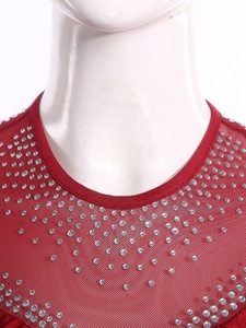 Traje de Patinaje Artístico para Mujer, Leotardo con Falda, Mono de una Pieza, Disfraz para Gimnasia, Danza Latina, Danza Lírica y Contemporánea - Product Image 3