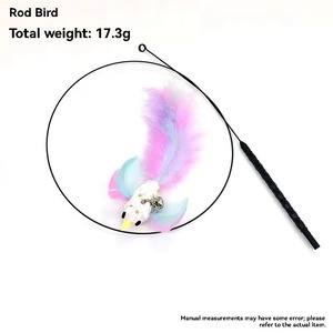 Juguete para Gatos Resistente a Impactos, Irrompible, con Base Estable Antideslizante, Fácil de Montar, Pluma Lavable, para Refugios y Catteries - Product Image 4