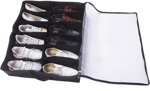 Sacs de rangement pour chaussures pliables recyclables populaires 2021 avec 10 compartiments à placer sous le lit - Product Image 3