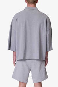 <span class=keywords><strong>T</strong></span>-shirt da uomo personalizzata con logo, stile vintage pesante, 100% cotone, vestibilità ampia e squadrata, stile casual vintage - Product Image 4