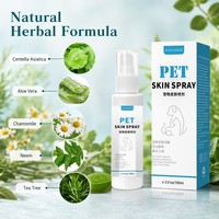 Zourunan Spray para Piel de Mascotas 100ml, Caja de 15.5cm, 6.8cm de Ancho, 4.1cm de Profundidad, Compacto, Serie Cuidado de la Piel, Origen Global