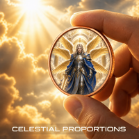 Pièce commémorative personnalisée en cuivre fin .999 de 1 oz, motif Chevalier ailé, relief 3D, objet de collection fantastique