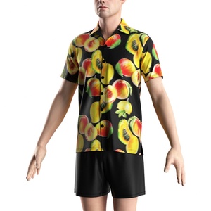 Camisas de Verano de Secado Rápido con Botones y Estampado Floral, Camisas Hawaianas de Lujo para la Playa - Product Image 5