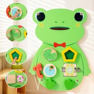 Jouets muraux en bois pour la <span class=keywords><strong>maternelle</strong></span>, décorations de couloir, jeux éducatifs pour enfants, tableaux cognitifs pour l'éducation précoce, Montessori mural - Product Image 4