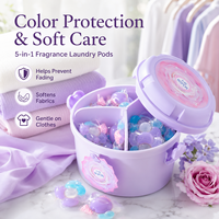 Lessives en capsules OEM ODM 150 pièces Gel nettoyant multi-effets 5D Nettoyage en profondeur Parfum longue durée Élimination des taches Vêtements en vrac