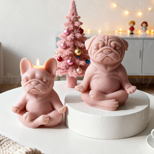 Molde de Silicona para Velas Aromáticas J10-536, Diseño de Gato <span class=keywords><strong>Maine</strong></span> <span class=keywords><strong>Coon</strong></span>, Perro, Rana, Tortuga, Molde para Resina, Yeso y Figuras de Gatitos Sentados - Product Image 6