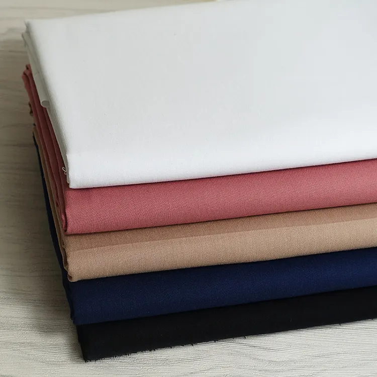 Supply Cotton Nylon Poplin Fabric 40S Stretch Woven Ladies Shirt Fashion Fabric 110g Spot Wholesale