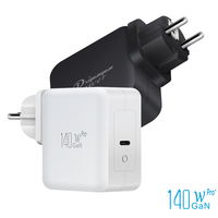 Chargeur rapide USB-C PPS GaN 140W avec prise EU, certifié RoHS, pour adaptateur secteur Apple MacBook Pro