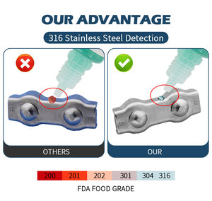 Factory Sale Marine Grade Wire Rope <b>Clamp</b> Application M4 M5 M6 Wire Rope <b>Clip</b> Heavy Duty <b>Clip</b> - Product Image 5