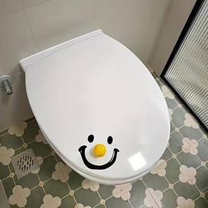 Lève-couvercle de toilettes écologique de style contemporain en ABS avec film UV, en forme de boule souriante, pour salle de bain - Product Image 3