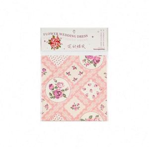 High Quality 30pcs/Pack Loose Leaf Decorative Base Paper Fresh Lace Pattern Journal Decoration Wedding Dress Series Premium Memo - Product Image 2