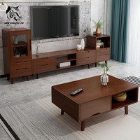 Meuble TV en bois au design unique, fabriqué en Chine, prix compétitif, logo personnalisé, stock important, prêt à être expédié, meuble de salon.