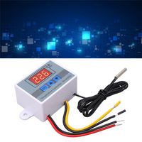 Contrôleur de température numérique LED W3002 12V 24V 110V 220V, thermostat, thermorégulateur, capteur, interrupteur de chauffage et de refroidissement pour réfrigérateur, compteur