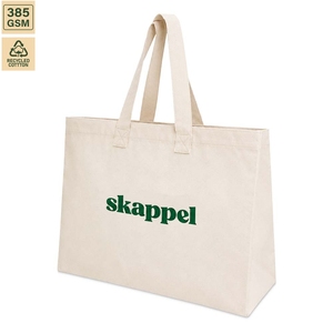 กระเป๋าผ้าฝ้ายพิมพ์ลายด้านเดียว Skappel ขนาดใหญ่ พร้อมช่องใส่ของขนาดเล็ก กระเป๋าช้อปปิ้งแบบใช้ซ้ำได้ เป็นมิตรกับสิ่งแวดล้อม พร้อมหูหิ้วแข็งแรง - Product Image 3