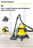 Machine de nettoyage de tapis multifonctionnelle au design innovant jaune vif LESP
