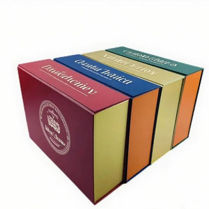 Customized Multi-Color Eco-friendly Sponge Lined Folding <strong>Suitcase</strong> Gift Box Orange Green Rigid <strong>Cardboard</strong> Magnetic Closure Paper - Product Image 1