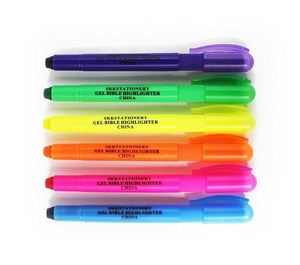 Jelly Highlighter Pen Push Style Gel Fluorescent Marker - Product Image 1