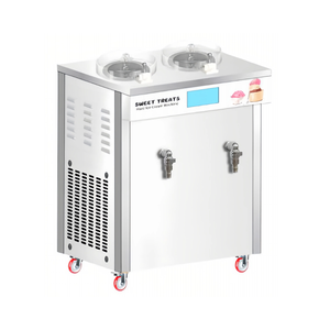 เครื่องทำไอศกรีมแบบแข็งระบบคู่รุ่นใหม่ 5 ลิตร 2 ช่องแช่แข็ง หน้าจอสัมผัส ระบบทำความเย็นล่วงหน้า ทำความสะอาดอัตโนมัติ สำหรับใช้งานเชิงพาณิชย์ ผลไม้และนม - Product Image 2