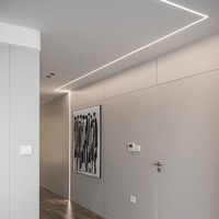 17*7mm bord anodisé 6000 série aluminium carré profil LED Surface extrudée 2700K 5 ans de garantie usine en vrac personnalisé linéaire