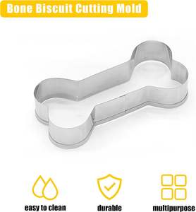 Cortador de Galletas de Acero Inoxidable al por Mayor, Cortador de Galletas con Forma de Hueso de Perro, Mini Cortador de Galletas con Forma de Hueso - Product Image 2