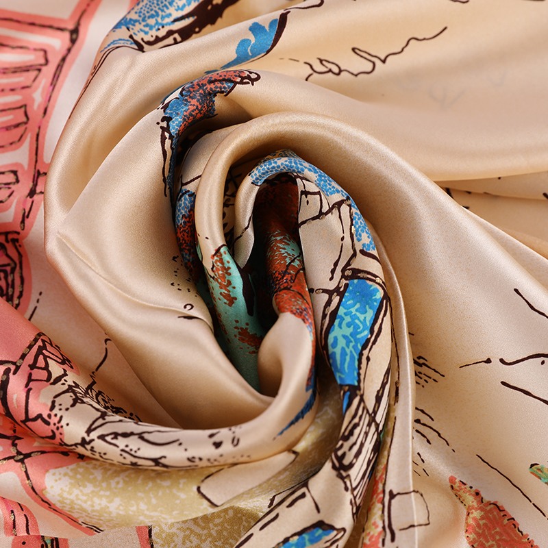 2021 квадратный шарф, Роскошный дизайнерский шарф из 100% шелка тутового шелкопряда с принтом на заказ, шарфы, шали