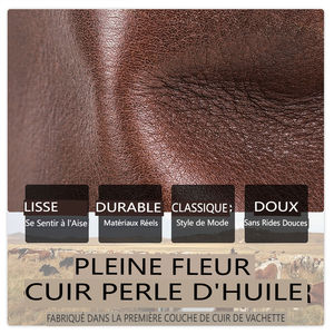 Sac <span class=keywords><strong>Docteur</strong></span> En Cuir Pleine Fleur - Style Retro Elégant Avec Bandoulière Détachable Et Fermoir Métal-2 En 1 Main/Bandouliere - Product Image 2