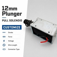 Actuador electromagnético de empuje y tracción de marco abierto 1253 personalizable 12V 24V CC/CA 110V 220V