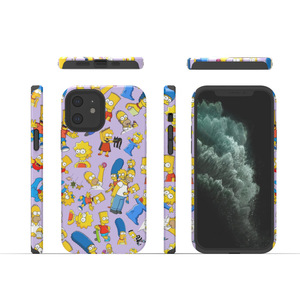 16 17 Casebblanks Factory Outlet 2 trong 1 tráng trường hợp điện thoại thăng hoa chuyển in trường hợp phim hoạt hình hai lớp bìa cho iPhone - Product Image 3