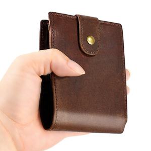 Andong Short <b>Wallet</b> Purse <b>for</b> <b>Men</b> Genuine Cow Leather Fashion <b>RFID</b> Block <b>Wallets</b> Man Purses - Product Image 2