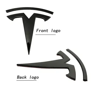 Cubierta para el Logotipo del Maletero Delantero del Tesla Model Y 3, Adhesivos, Emblemas, Accesorios para Automóviles de ABS, 1 Año de Garantía, 120 mm - Product Image 2