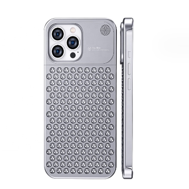 Aluminum Alloy Snap Button Aromatherapy Mobile Phone Cooling Shell Cover for IPhone15 15promax 13mini 15pro 15 Plus 1213promax