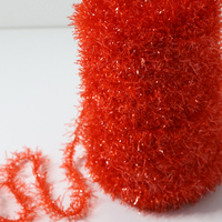 Fil fantaisie en polyester pailleté à faible perte de fibres pour crochet à la machine, éponge à vaisselle, chiffon de nettoyage de cuisine