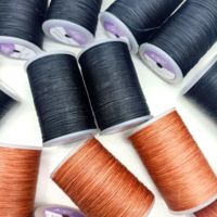 Fil ciré en polyester et nylon de 1 mm pour chaussures en cuir et perlage, vente en gros