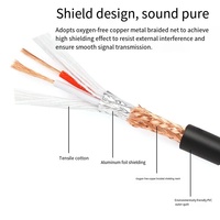 Câble de connecteur audio hybride XLR 3 broches de haute qualité pour microphone, haut-parleur, DMX 512, amplificateur de puissance et éclairage