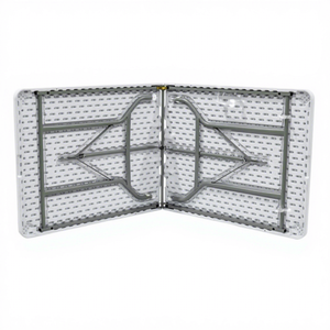 Mesa Plegable de Alta Calidad de 1.8 m de HDPE, Blanca, Económica, para Fiestas, Jardín, Exterior, Rectangular, de 6 pies - Product Image 3