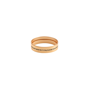 แหวนแฟชั่น สแตนเลสสตีล 316L ชุบทอง PVD ทนทาน เป็นมิตรต่อสิ่งแวดล้อม - Product Image 2