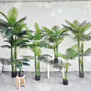 Palma Areca Artificiale in Plastica 150/180/210cm, <span class=keywords><strong>Bonsai</strong></span> in Vaso per Interni, Decorazione Moderna di Lusso Anti-UV ed Ecologica - Product Image 1