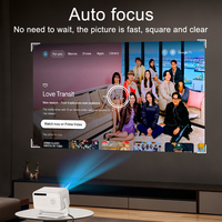 El Mejor Proyector Inteligente 4K 1GB16GB Android 14 P21GTV Full HD1080P 500 ANSI Lúmenes Enfoque Automático WiFi6 BT5.2 Tiro Corto 3D Ready HiFi