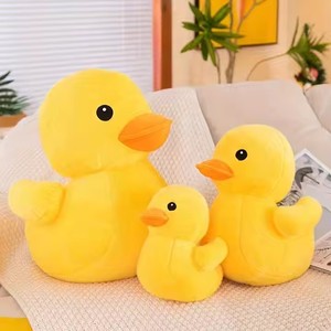 Popular suave Kawaii lindo Plushie <span class=keywords><strong>Animal</strong></span> relleno amarillo pato gordo almohada de felpa suave juguetes para niños - Product Image 3