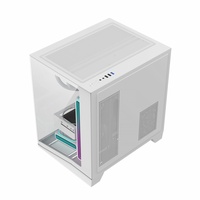 New Design Gaming Case PC Tempered Glass Gaming Computer Cases PC Custom White PC Case Cabinet Gamer PC Tower Computer Chassis