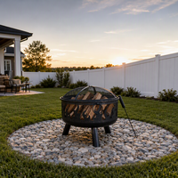 Barbecues, Brasero sans fumée, Poêle à charbon d'extérieur, Cheminée à bois pour jardin