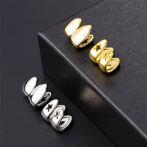 2024 Hip Hop Single Grillz Teeth Men Jewelry Party Music Festival Gold Teeth Grillz Jewelry