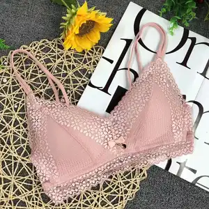 Harga Rendah Set Celana Dalam dan Bra Brassier Wanita Tanpa Push Up Renda Bermerek Campur Harga Stok Grosir Bra Murah Wanita